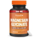 Magnezij Glicinat - visoka absorpcija Magnezij Dodatek 500mg Na Sluga za lajšanje stresa, spanje, zdravje srca in kosti, Živčna podpora - Ne-GMO, Gluten-free, Nežen na želodec, 240 Kapsule