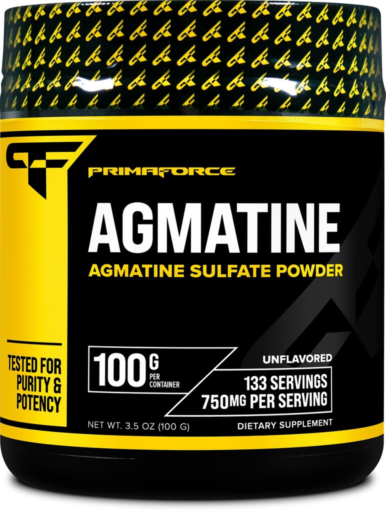 Primaforce Agmatine Sulfat v prahu dodatek, 100 Grams – spodbuja proizvodnjo dušikovega oksida / Enhances učinkovitost
