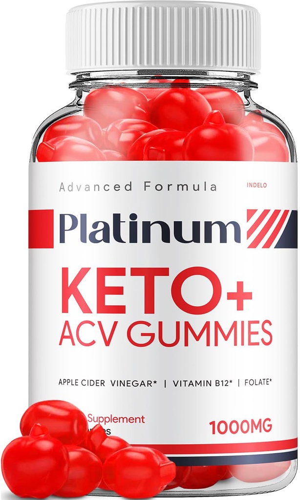 Platinum Keto ACV Gummies - Napredna Formula Platinum Keto Plus ACV Gummies Apple Cider Viner Platinum ACV Gummies Dietni dodatek Ocene Moški Ženske (60 Gummies)