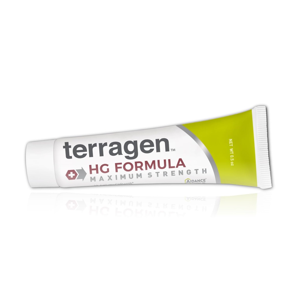 Terragen HG Formula MAX Genital Sores Cream by terrasil, hitro pomirjujoče naravno zdravljenje za učinkovit izbruh podpore za moške in ženske (14g)