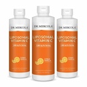 Dr. Mercola Tekoči liposomski vitamin C - Antioksidant in imunski dodatek - Vključuje vitamin E - brez GSO, brez glutena in soje - citrus Vanilla Flavor - 450 ml (30 servingov) - 3 pakiranja