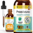 Prostavec Advanced Prostata Support Supplement - Liquid Formula za hitrejšo absorpcijo s Pygeum, Saw Palmetto, Stinging Nettle + Turmeric & Damiana - Vegan, Non-GMO - 2 fl oz