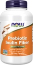 NOW Foods Supplements, Prebiotic Inulin Fiber, Črevesna podpora*, Nourishes Friendly Bacteria*, Izdelano z organskim inulinom, 180 Veg kapsule