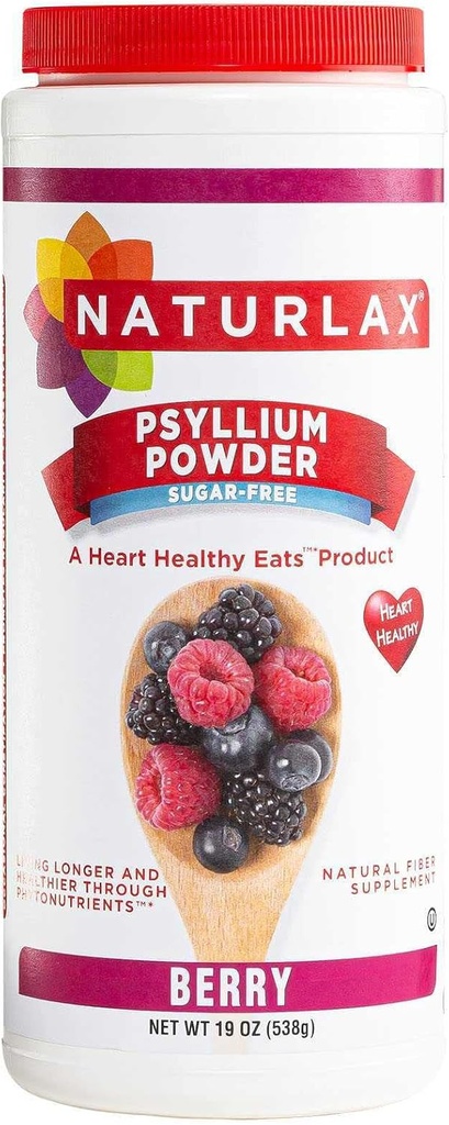 Brez sladkorja Psyllium Husk Fiber v prahu, Berry arome 19 oz
