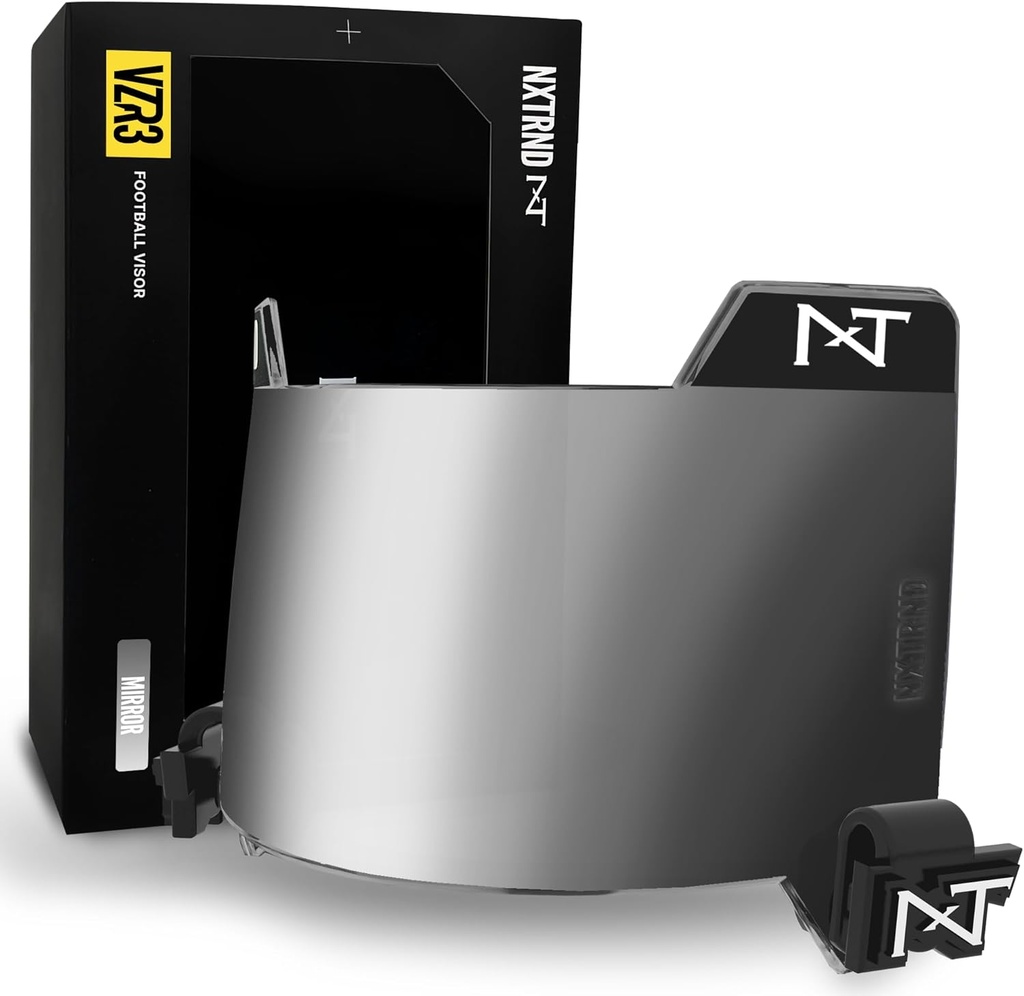 Nxtrnd VZR3 Football Visor, Curved Lens Technology, Fits Adult & Youth Football Helmets