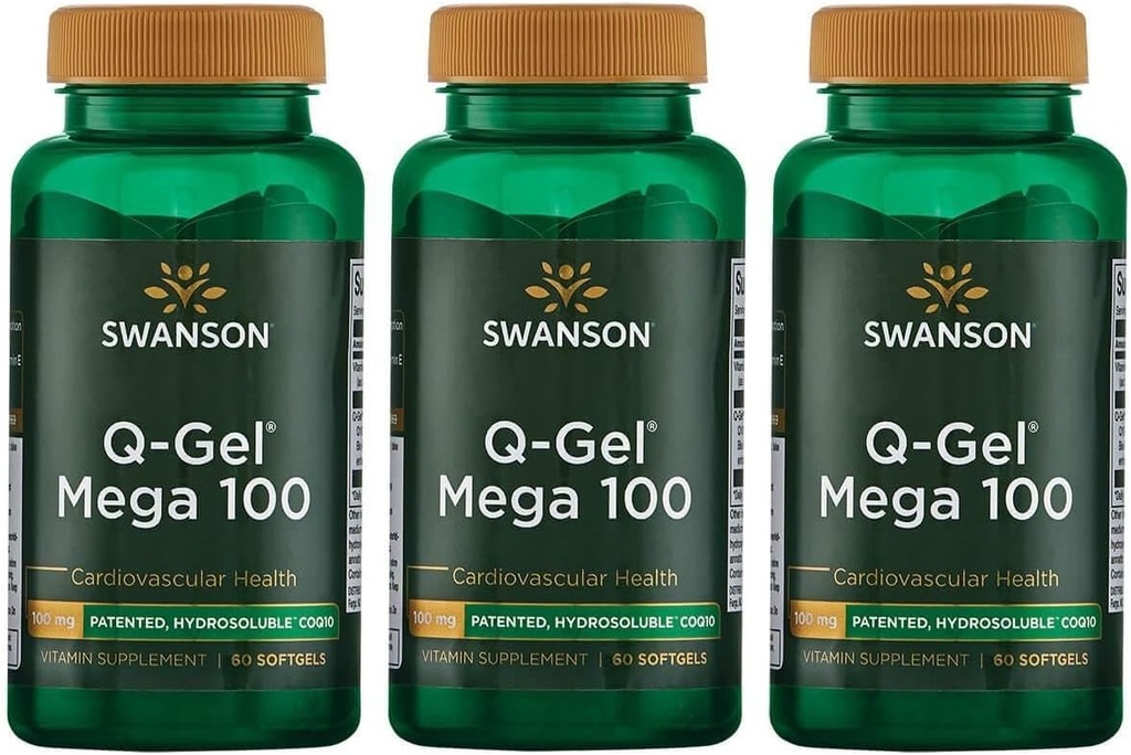 Swanson Q- Gel Mega 100 100 Milligrams 60 Sgels (3 pakiranja)