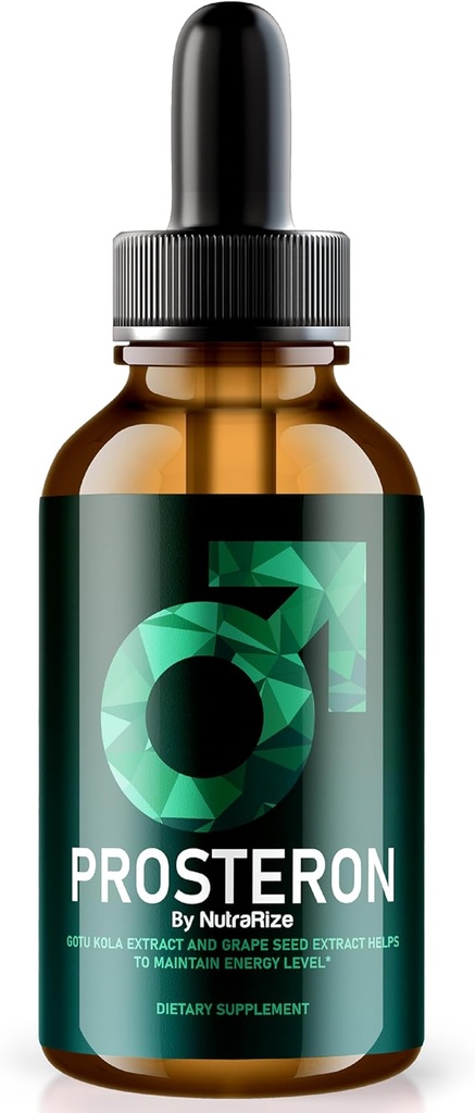 NutraRize Prosteron kapljice, Vse-naravni prostate zdravstvenega dopolnila, Premium vitamin za podporo zdrave cirkulacije, Uradni Prosteron Formula Reviews (30 Servings)
