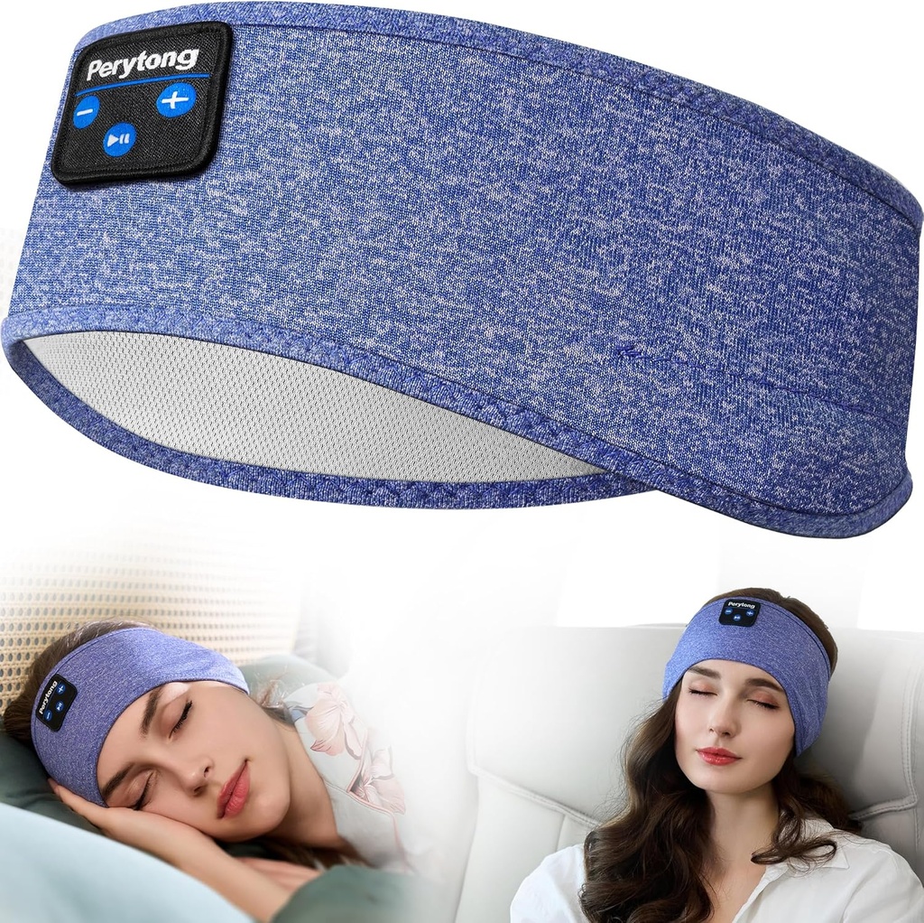 Perytong Sleep slušalke, Bluetooth športne slušalke slušalke z ultra-Thin HD Stereo zvočniki kot nalašč za spanje, Delo, Jogging, Yoga,Insomnia, Air Travel, Meditation