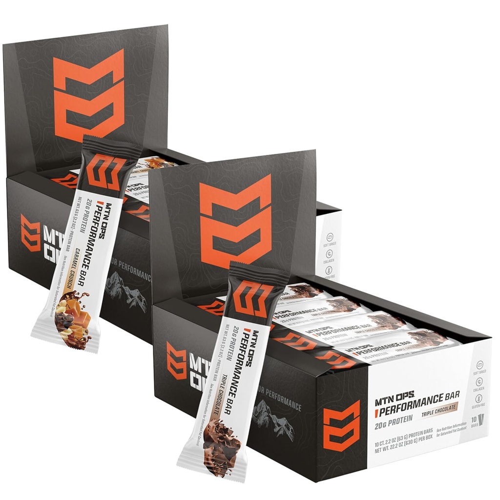 Performance Bars Karamelo Crunch + Trojna čokolada Mudslide paket