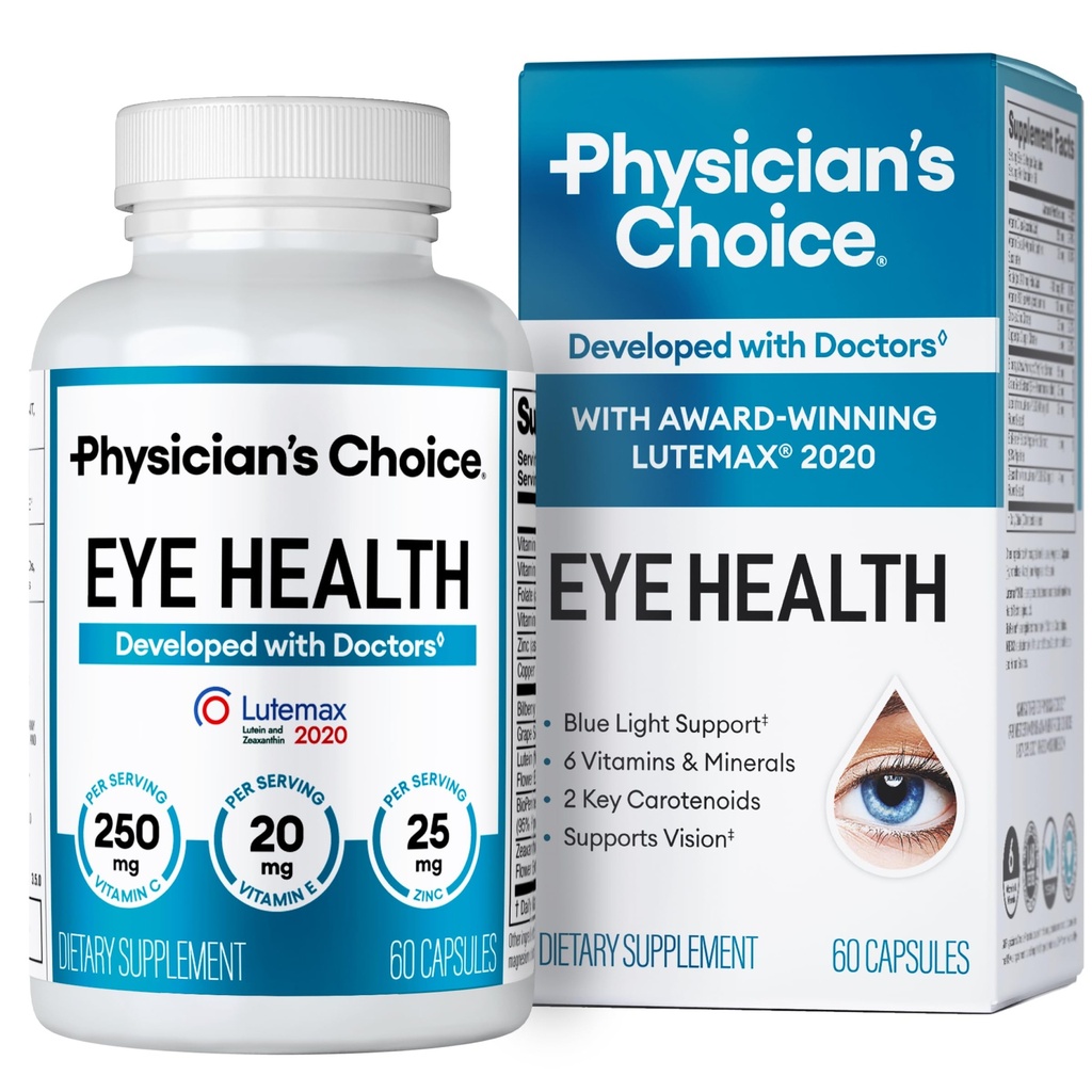 Ares 2 Eye Vitamini - Lutein, Zeaksantin & Izvleček borovnice - Podpira očesni sev, suhe oči, in Vision Health - 2 Nagrade-Winning klinično dokazano oči Vitamin sestavine - Karotenoid Mešanica