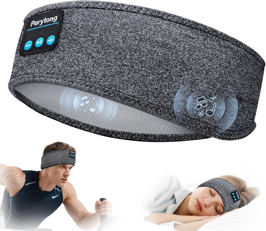 Perytong Sleep slušalke Wireless, Bluetooth športni slušalke slušalke z ultra-Thin HD Stereo zvočniki kot nalašč za spanje, Delo, Jogging,Yoga,Insomnia, Air Travel, Meditation