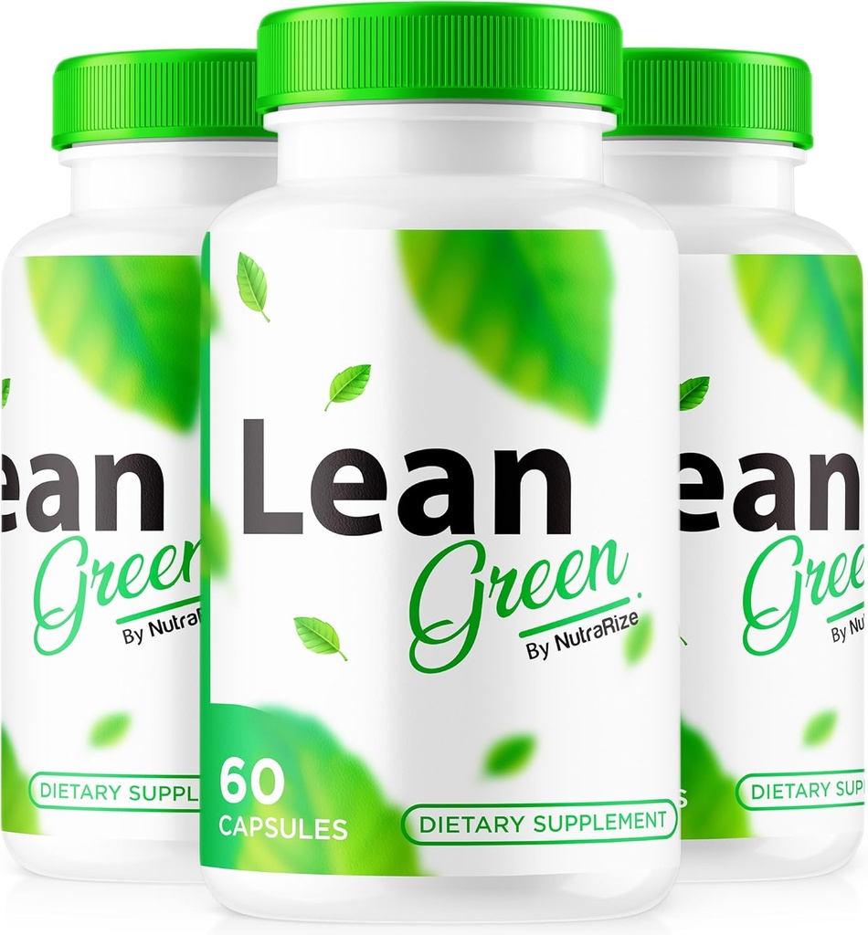 (3 pakiranja) Nagnite zelene kapsule - Seveda podpira Active Lifestyle in Fitness, Premium Keto tablete za trajno energijo in zdravje, Lean Green Formula, LeanGreen Official Review (180 kapsul)