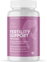 Promescent plodnost dopolnilo za ženske s prenatalnimi vitamini – Folna kislina, železo, vitamin C/D/B6/B12, cink, selen in Ashwagandha za podporo zdravo ovulacijo Conception & Nosečnost, 120 Kapsule