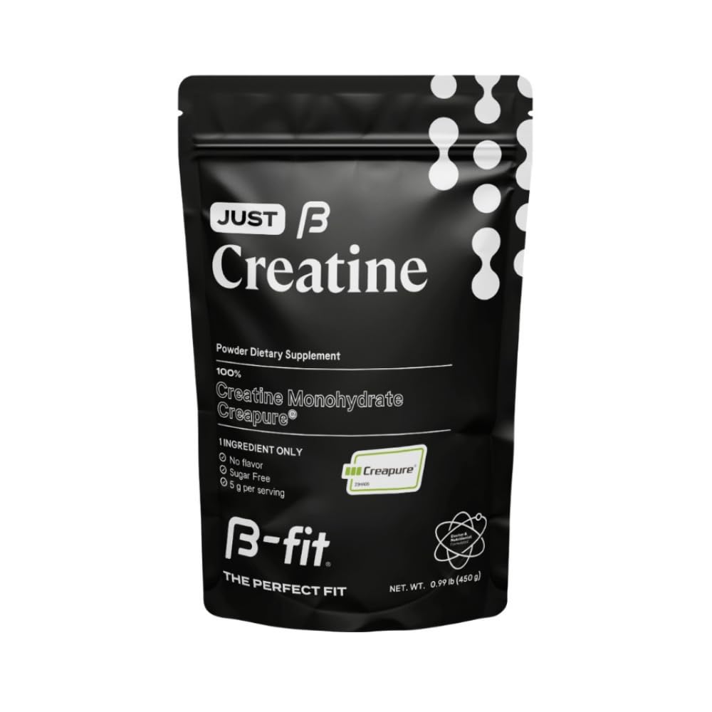 Kreatin monohidrat v prahu - samo kreatin kreapur - 90 strežnikov - 450 g - Pred treningom Kreatin za ženske - brez sladkorja - brez arome - 3-mesečna oskrba