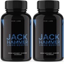 Rize laboratoriji - Jack Hammer Libido Booster dodatek za moške, močan vse naravne formule za izboljšanje zmogljivosti (120 kapsul)