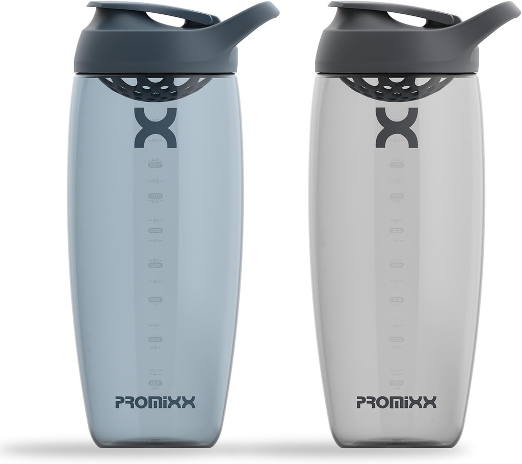 Promix Pursit Protein Shaker Steklenica (32 oz) – Tihi brez-Ball mešalnik, Leak-Proof Lid, BPA/BPS & Phthalate-free ECOZEN – Easy-Clean Shaker Cup za stresanje beljakovin, Pre & Post-workout smoothies