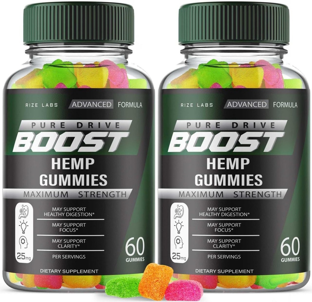 (2 paket) Pure Drive Boost Gummies, Pure Drive Največja moč Formula, Pure Drive Boost za splošno zdravje telesa, Pure Drive Boost Advanced Supplement Gummy, Pure Drive Gomitas Review (120 kapsul)