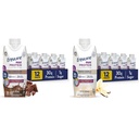Zagotovite Max Protein Mleko Čokolada & Francoska Vanilla Nutrition Shakes, 30g Beljakovine, 150 kalorij, 12 Pack paket