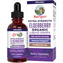 MaryRuth Organics Elderberry Syrup Extra Jakost, USDA Organic Elderberry, Sugar Free Odrasli in otroci Imunska podpora dodatek za starost 1+, Clean Label Projekt Verified®, Vegan, Gluten Free, 2 Fl Oz