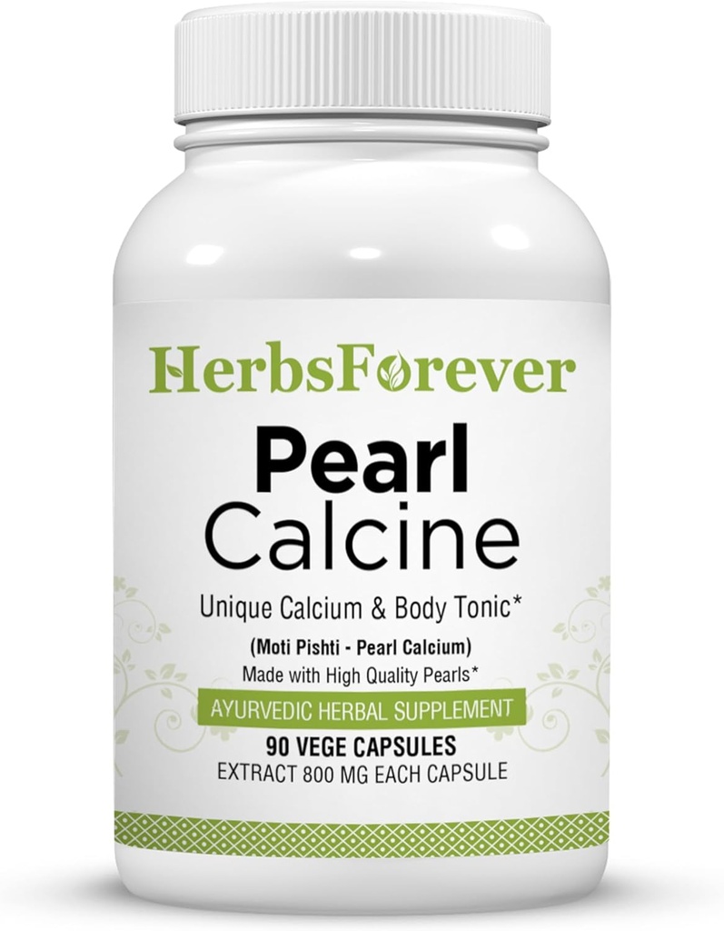 Zeliščaforever Pearl Calcine Kapsule Kostni dodatek spodbuja zdrave kosti in močne zobe 90 Kapsule
