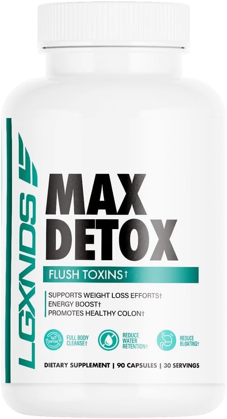 Max Detox – popolno čiščenje telesa, zmanjšanje zadrževanja vode, zmanjšanje napihnjenosti prehranski dodatek - 60 kapsul, 30 strežnikov