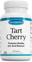 EuroMedica Tart Cherry - Antioksidant dodatek za podporo zdravo ravnovesje sečne kisline in skupno zdravje - Veganska prehranska dopolnila - prehransko dopolnilo za pomoč pri okrevanju po vadbi - 120 kapsul