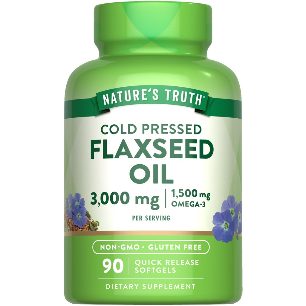 Naravno laneno olje Softgels 