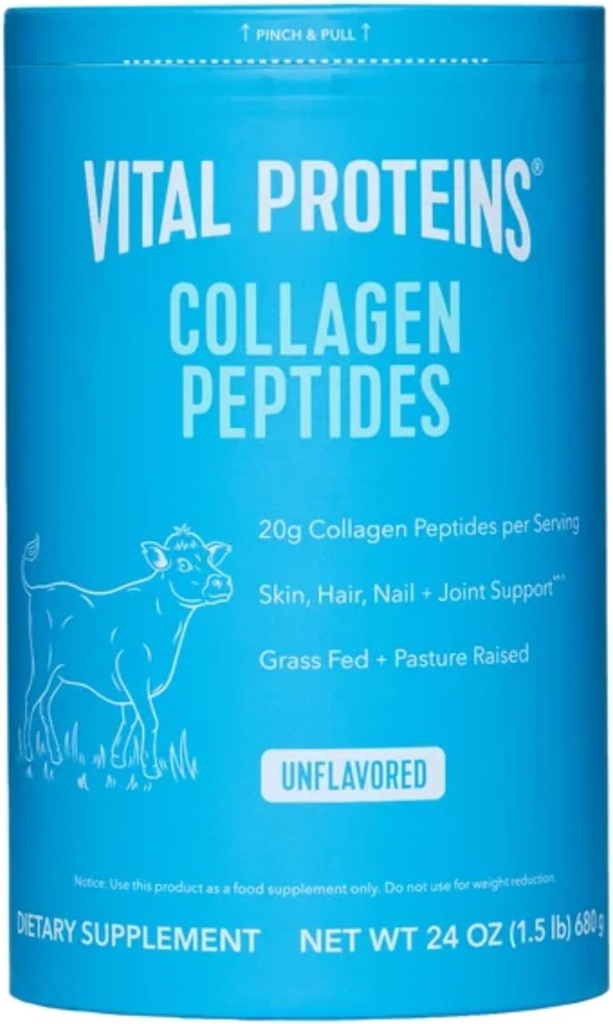 Vitalni proteini Kolagen Peptidi brez arome prehranskih dopolnil (Net Wt 24 Oz),