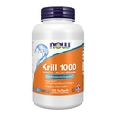 NOW Foods Supplements, Neptune Krill, Dvojna moč 1000 mg, Fosfolipid-Bound Omega-3, 120 Mehkužci