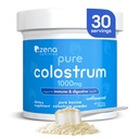 Zena Nutrition goveji kolostrum v prahu dodatek, 1000mg Pure Colostrum, Podpira Imunsko in prebavnega zdravja, spodbuja zdravje Gut, Keto, Gluten brezplačno, maščobe, hranila, nearomatizirana, 30 Servings