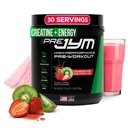 JYM Supplement Science Pre JYM Strawberry Kiwi Pre Workout Powder - BCAAs, Nootropics, Creatine HCI, Citrulin, Beta-Alanin, Betain, Taurin, Huperzin 30 Servings