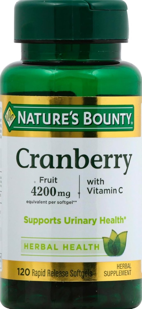 Narava Bounty Cranberry Fruit 4200mg Plus Vitamin C, 120 Softgels(pakiranje 1)