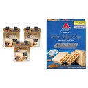 Atkins Chai Tea Latte Protein Shake with 15g Protein, 3g Net Carb, 1g Sugar + Atkins Peanut Butter Protein Wafer Crisps z 10g proteini, 4g neto Carb, 1g sladkorja, 5 Število