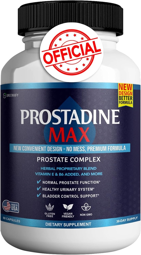 Prostadine Max Prostate Dodatki za moške kapsule, zdravstvene dodatke - Največja moč, vse naravno za podporo normalno in zdravo funkcijo, Prosta Vive Mnenja (60 kapsul)