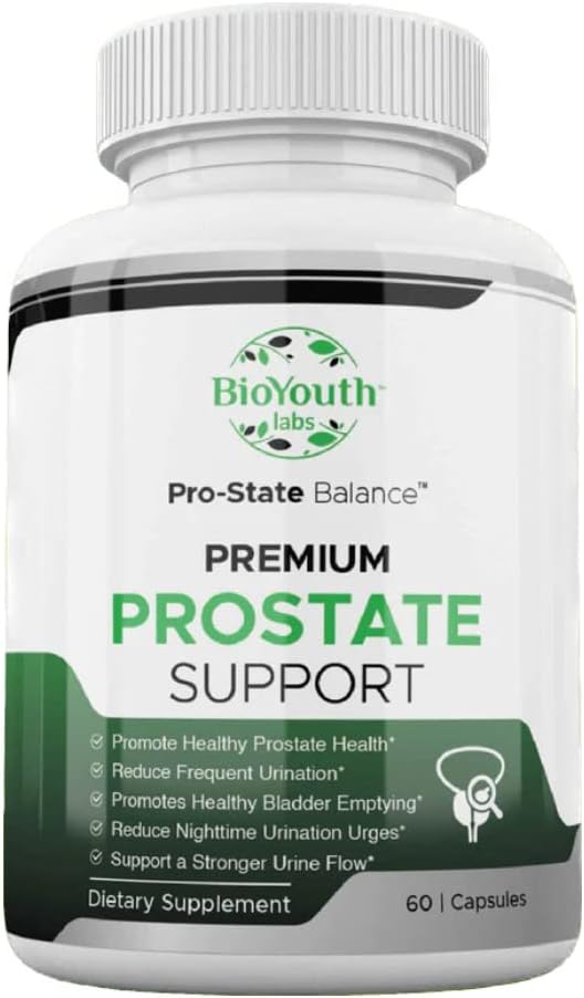 Naravni prostate dodatek za moške, 60 Kapsule - Nutritivna mešanica česna, punicalagins, Tribulus Terrestris & Selen