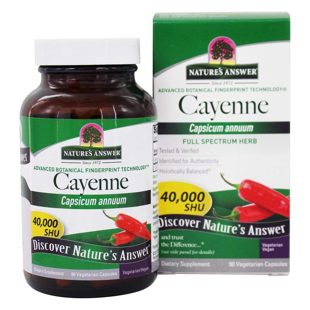 Naravoslovni odgovor Cayenne Pepper Powder Kapsula Supply, 90-Count 