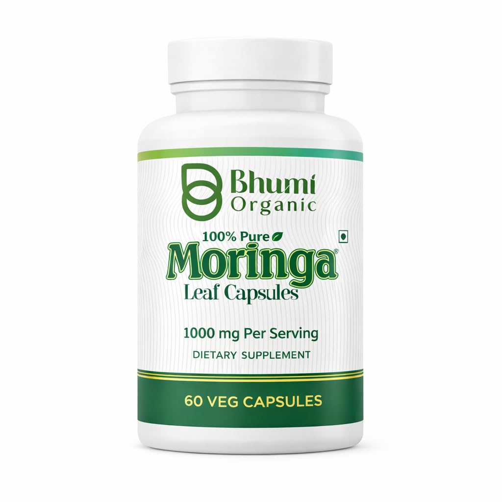 Moringa kapsule v prahu - 800 mg čistega Nutrient-Rich Moringa prašek (60 Veg.CAPS)
