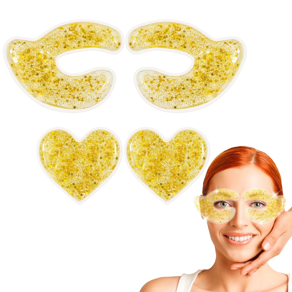 Repable Gel eye Pads - hlajenje in ogrevanje oči kompres za zmanjšanje Puffiness, krogi, gube in rdečina - lajšanje bolečine in sprostitev