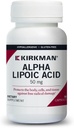 Kirkman - Alfa lipoična kislina 50 mg - 90 kapsul - močan antioksidant - ščiti pred škodljivimi radikali - hipoalergeni