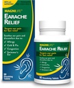 MagniLife Earache Relief, hitro delujoče naravno olajšanje za plavalce uho, bolečine in nelagodje od alergije, hladno in gripo - 90 hitro raztopi tablete