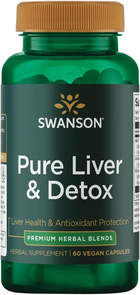 Swanson Ultra Pure Jetra & Detox - 60 veganskih kapsul