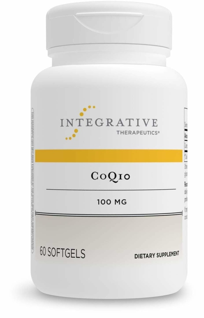 Integrativne terapije CoQ10 (100mg) - Celična energija, Heart & Brain Health Supplement for Adults* - 60 Softgels (60 strežb)