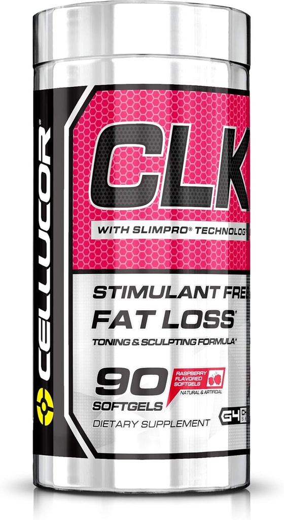 Cellukor CLK nestimulant Fat Burner za hujšanje s CLA, konjugirana linolna kislina, malina Ketoni, L-karnitin, 90 Softgels
