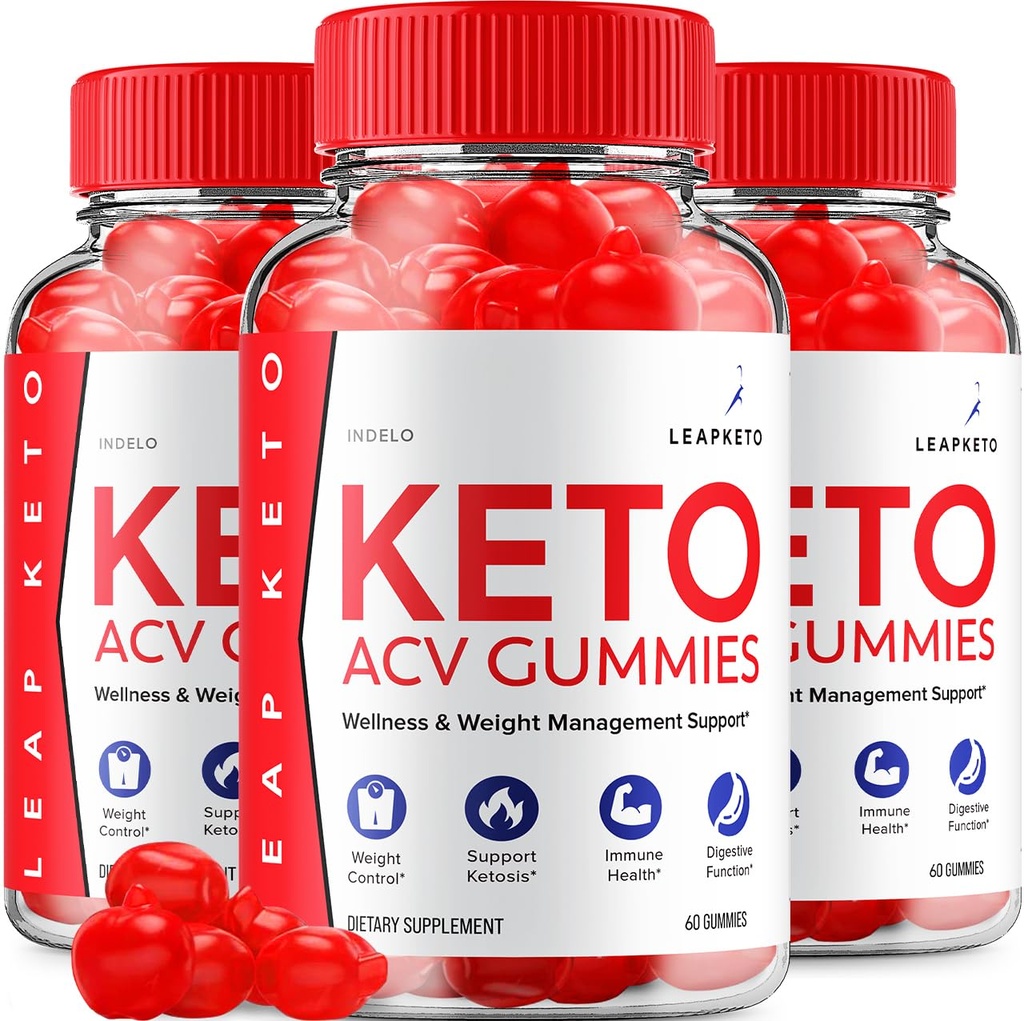 (3 paket) Leap Keto ACV Gummies - Napredna Formula Leap Keto Plus Upravljanje s težo ACV Gummies Apple Cider Vinegar Keto Leap ACV Gummies Dietni dodatek Ocene Moški Ženske (180 Gummies)