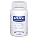 Čiste enkapsulacije Prebavni encimi Ultra - vegetarijanski prebavni encim Dopolnilo za podporo beljakovin, ogljikovih hidratov, vlaknin in mlečnih prebav* - 90 kapsul