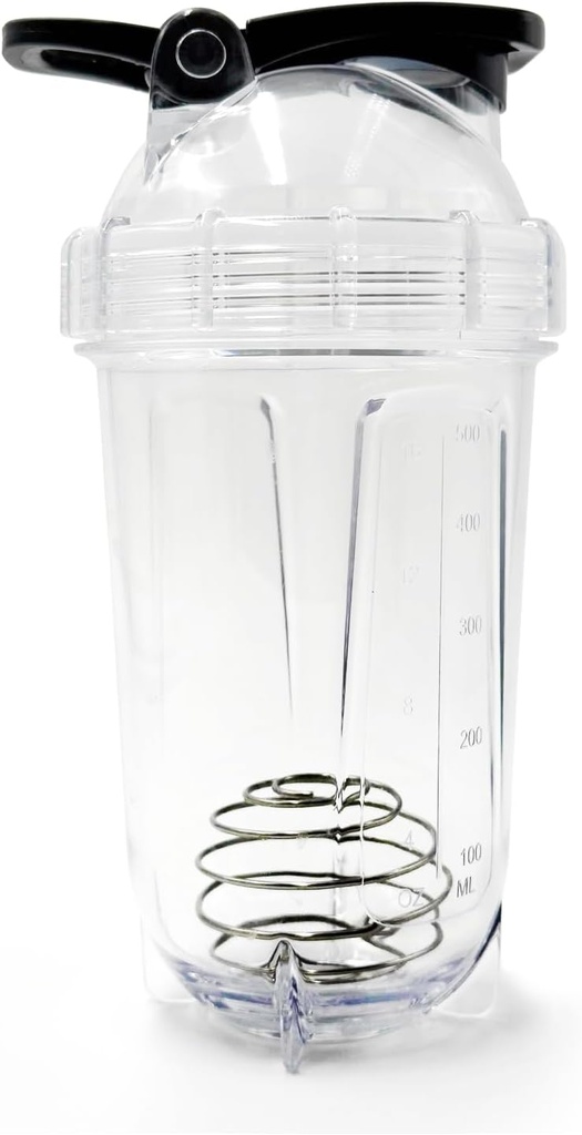 Blender Shaker steklenica, 500ml/16oz, Pomivalni stroj varno, Shatterproof, Prenosni Pre Workout Whey Protein Drink Cup, Mixes Cocktails Shakes, darila za moške ženske, bela slon darila za odrasle