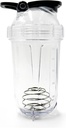 Blender Shaker steklenica, 500ml/16oz, Pomivalni stroj varno, Shatterproof, Prenosni Pre Workout Whey Protein Drink Cup, Mixes Cocktails Shakes, darila za moške ženske, bela slon darila za odrasle