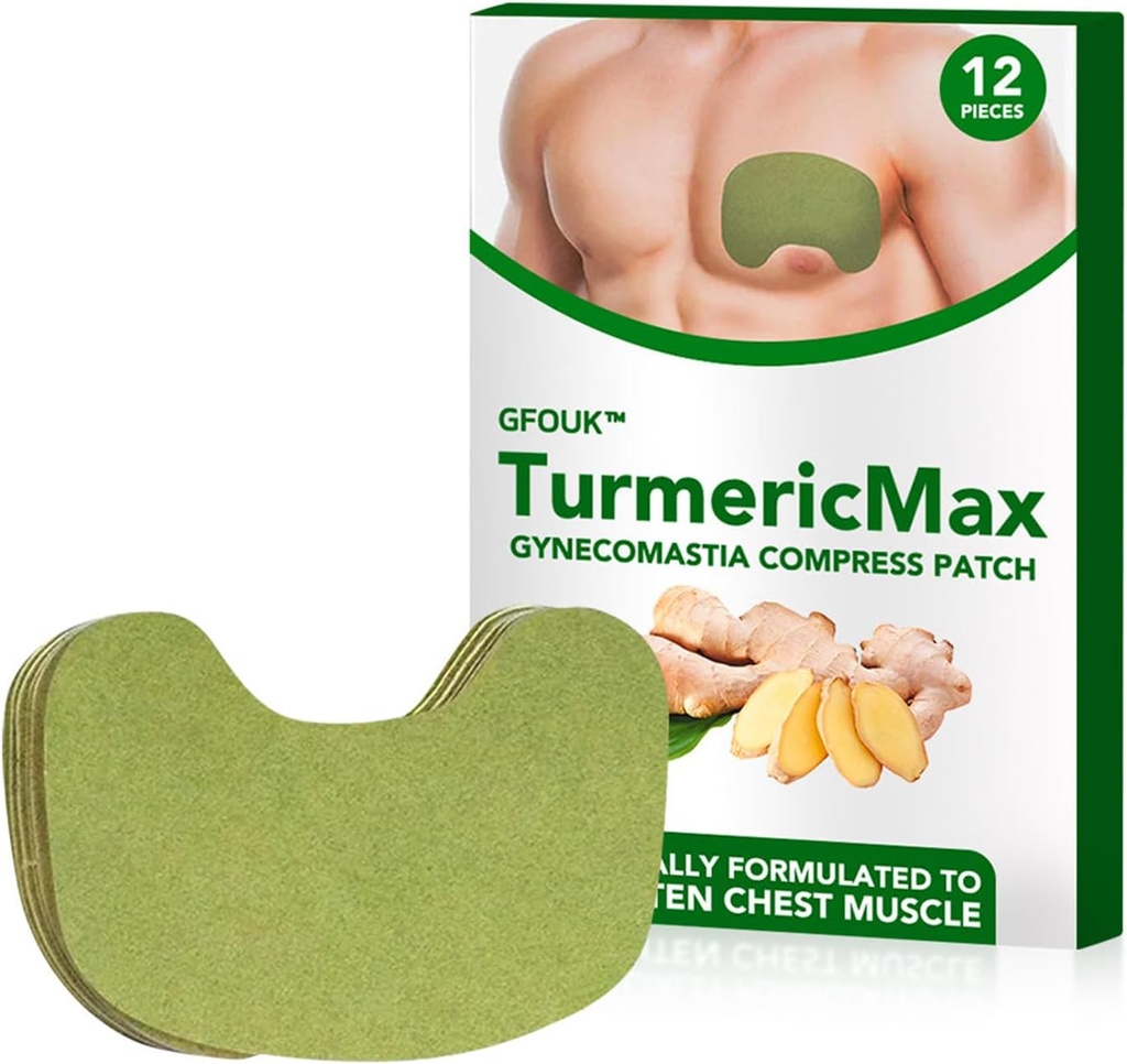 Gynecomastia Compress Patch - Ginger Cream za moške, Tesnjenje in stiskanje prsi mišice z naravnimi sestavinami (1Pack)
