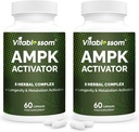 AMPK Activator dodatek, 5 v 1 Jiaogulan Gynostemma AMPK Metabolic Activator 120 Vegetarian kapsule(120 število (Pack of 2))