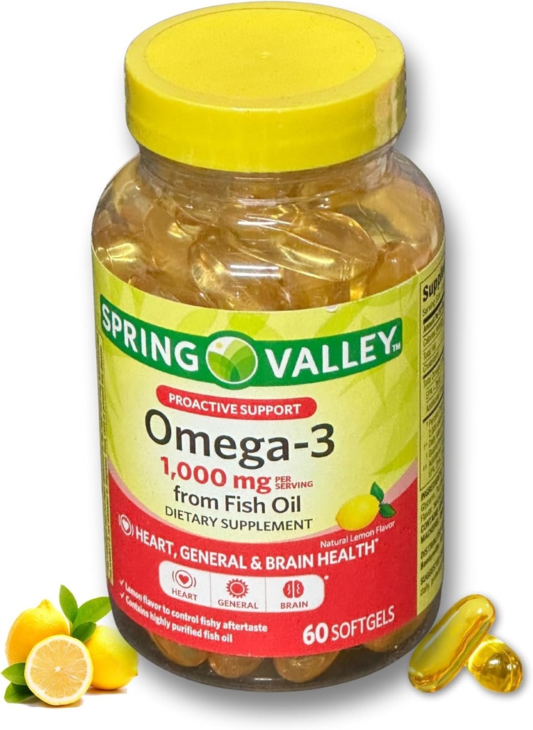 Omega 3 1000mg- ribje olje 60 mehkih gelov (paka z 1)